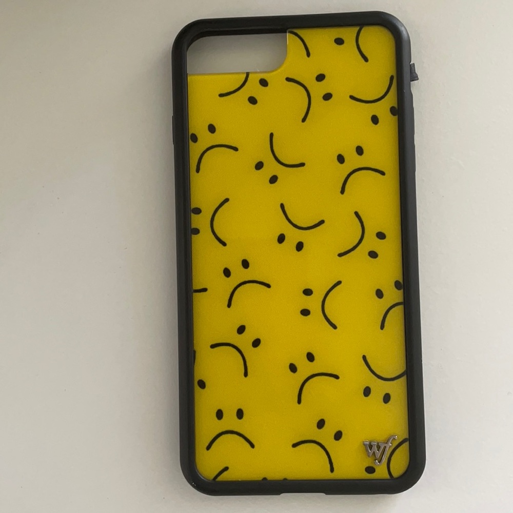 Wildflower frowny face yellow IPhone 8-plus case